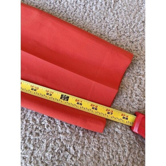 Theory sz 2 Treeca Pull On Modern Crepe 2 Coral  Straight Trouser Pants - Picture 8 of 10